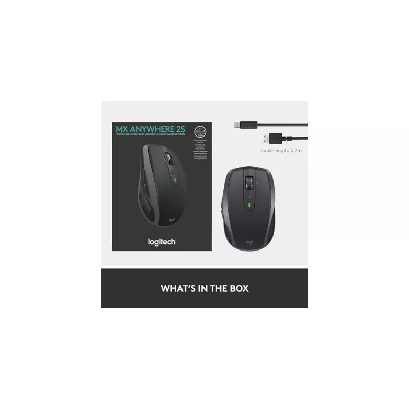 MX Anywhere 2S Wireless pelė/Graphite - BT - N/A
