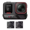 Veiksmo sporto kamera Insta360 Ace Pro 2 — 50 MP, 8K itin didelė raiška (7680×3272), 1/1,3 colio jutiklis, iki 240 kadrų per sekundę, įmontuotas ekranas, „Wi‑Fi“, „MicroSD“, 177,7 g, juoda