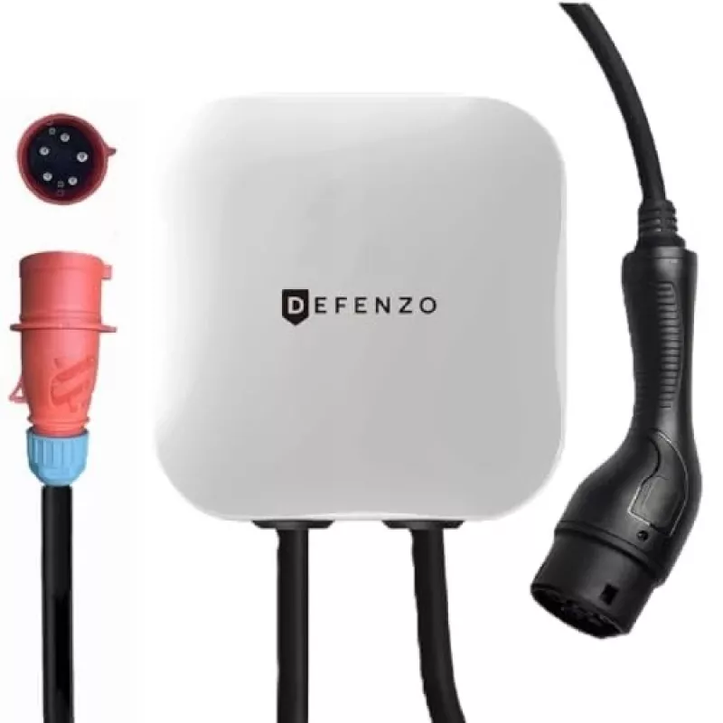 Wallbox DEFENZO Home AC11 DEF1016 11 kW vienfazė EV įkrovimo stotelė, Type 2, 16 A, IP54