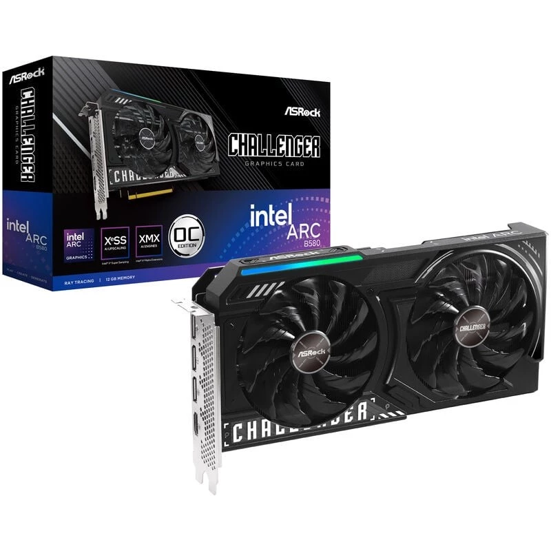 Grafikos plokštė ASRock Challenger Intel Arc B580 12GB OC