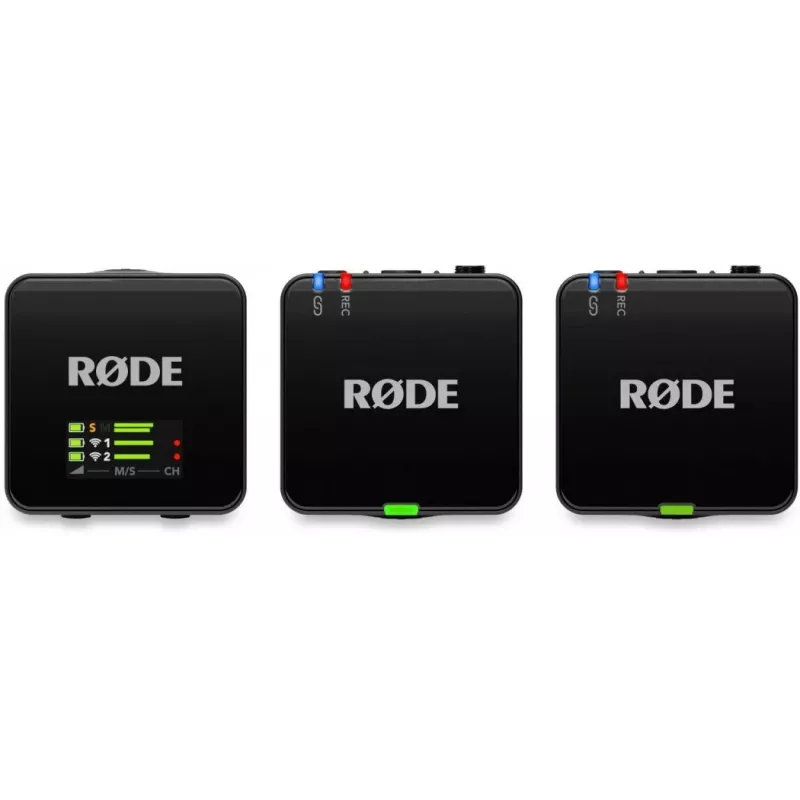 Rode Wireless Go Iii 3 kartos kompaktiška belaidė mikrofonų sistema, juoda