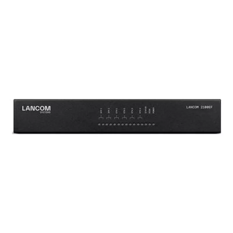 LANCOM 2100EF – SD-WAN tinklų sietuvas – su šviesolaidžiu ir Ethernet – 1GbE, 2,5GbE – 1U – valdomas debesyje – stalinis/stovo montavimas (61109)