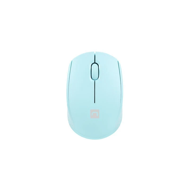 Belaidė abiem rankoms tinkama pelė NATEC STORK — Bluetooth + USB Type-A, 1600 DPI, 3 mygtukai, šviesiai mėlyna