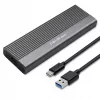 Qoltec korpusas SSD M.2 diskui, SATA, NGFF, USB-C