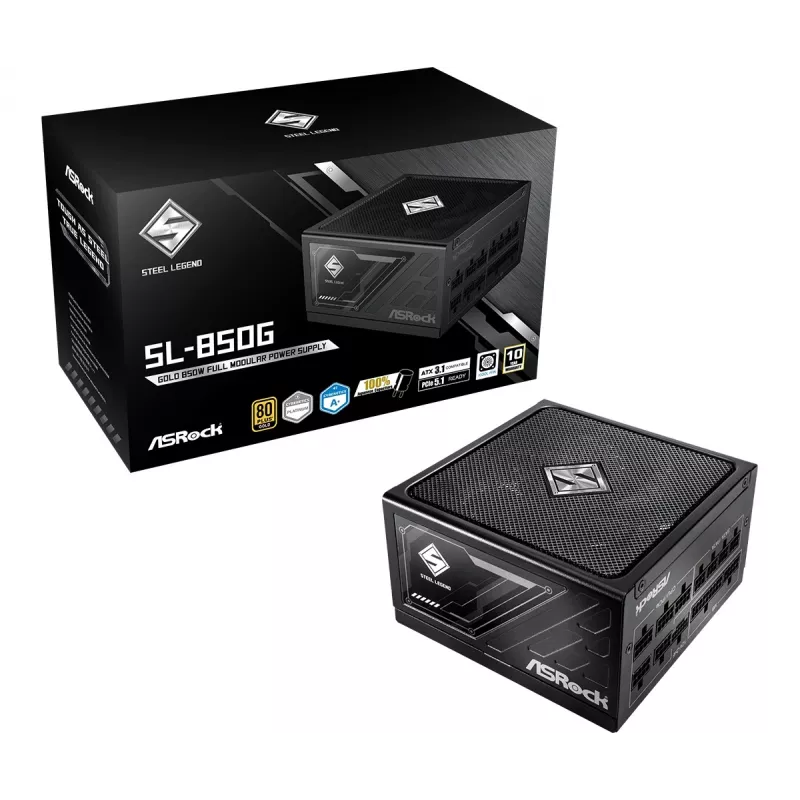 ASRock SL-850G Steel Legend Maitinimo blokas 850 W 20+4 kontaktų ATX ATX B