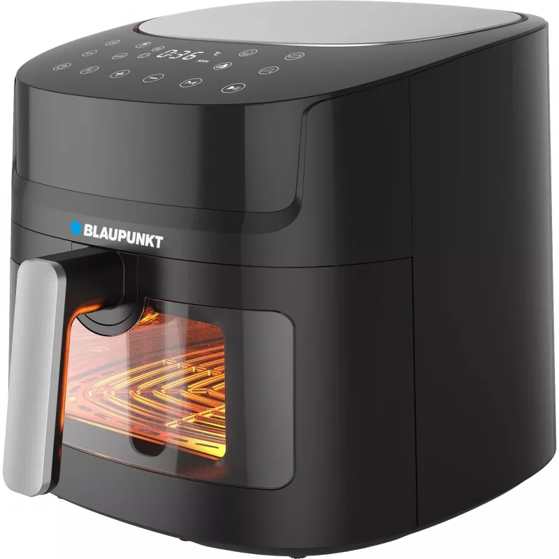 Oro gruzdintuvas BLAUPUNKT AFD712 — 7,2 L talpa, 1800 W, skaitmeninis lietimui jautrus valdymas, 40–200 °C, 60 min laikmatis