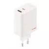 Maitinimo adapteris ONEPLUS SUPERVOOC 120W dviejų prievadų laidinis įkroviklis, 120W bendra išvestis, 1x USB-C + 1x USB-A, 100–240V, 145 g, baltas