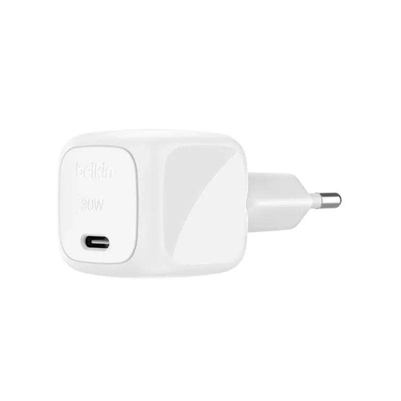 Belkin BoostCharge nešiojamam kompiuteriui, išmaniajam telefonui, planšetei, baltas, AC greitasis įkrovimas, vidaus naudojimui