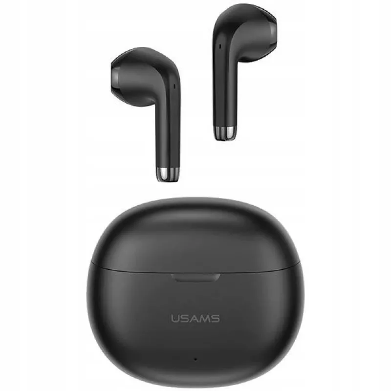 Ausinės Usams BHUYO01 Bluetooth 5.3 TWS Rhymbo juodos