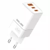 Beline ad. Siec. 2x USB-C 1x USB 65W Baltas/baltas (tik galvutė) Pd 3.0 Qc
