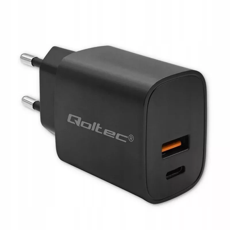 Maitinimo adapteris QOLTEC 52377 GaN 30 W išvestis 5–20 V nešiojamiems įrenginiams