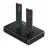 Qoltec 52274 M.2 SSD diskų prijungimo stotelė | NVMe | SATA | USB-C | DUAL 2 x 2TB