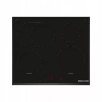 Indukcinė kaitlentė Bosch PIF651HC1E, 60 cm, 4 zonų, jutiklinis valdymas, juoda, 7400 W prijungimo galia