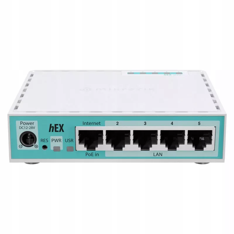 Mikrotik hEX laidinis maršruto parinktuvas Gigabit Ethernet baltas