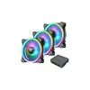 Thermaltake Ring Trio 14 ARGB 140 mm korpuso ventiliatoriai – 3 vnt. rinkinys