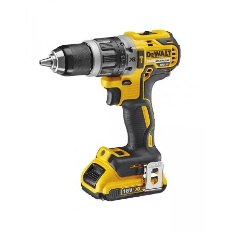 Belaidis gręžtuvas DeWalt DCD796D2-QW 18V Li-Ion, 2x2Ah, greito užspaudimo 13 mm griebtuvas, smūginis, 1,6 kg