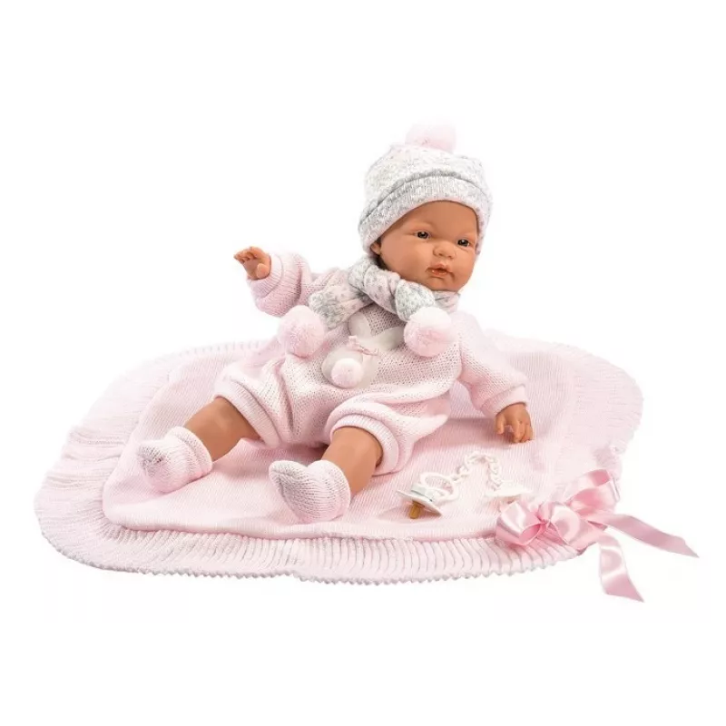 Lėlė Llorens Verkia Lėlė 38938 Pagaminta Iš Rožių, 38 cm tikroviška kūdikio lėlė