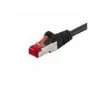 Wentronic Goobay CAT 6 jungiamasis laidas, S/FTP (PiMF), juodas, 5 m - LSZH be halogenų, varis (68700)