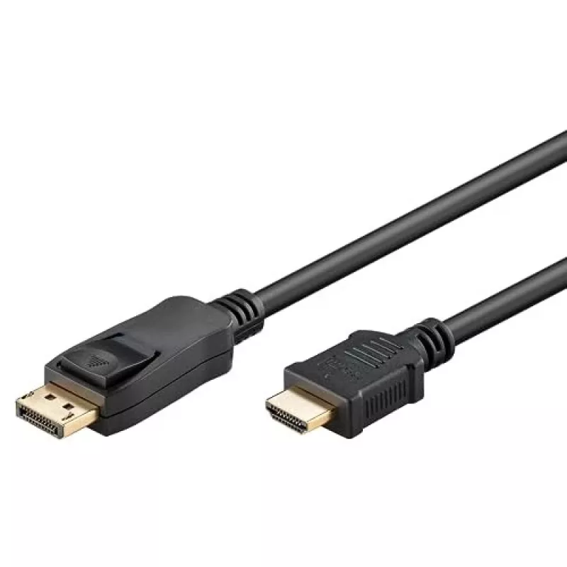 64836 DisplayPort 1.2 į HDMI adapterio kabelis 1.4 4K @ 30Hz / Itin didelės spartos HDMI kabelis / Paauksuota jungtis nepriekaištingam signalo perdavimui / Nešiojamam kompiuteriui