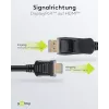 64836 DisplayPort 1.2 į HDMI adapterio kabelis 1.4 4K @ 30Hz / Itin didelės spartos HDMI kabelis / Paauksuota jungtis nepriekaištingam signalo perdavimui / Nešiojamam kompiuteriui