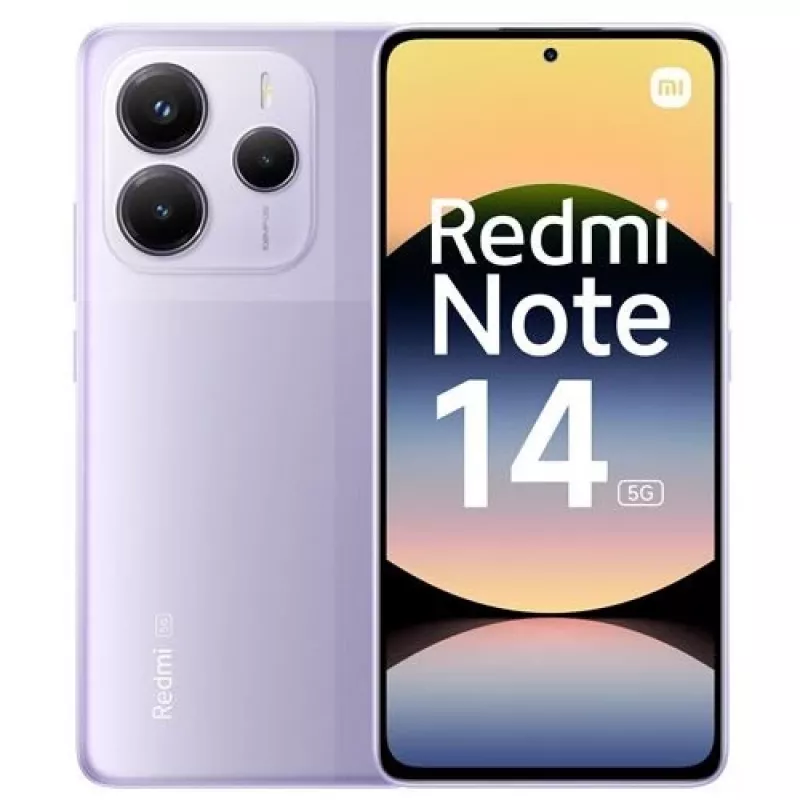 Išmanusis telefonas „Xiaomi Redmi Note 14 5G“, 6,67 col. OLED, 8 GB RAM, 256 GB, levandų, 5110 mAh