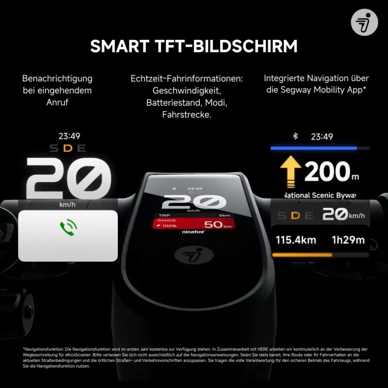 Klasikinis paspirtukas Segway Ninebot MAX G3 D juoda pilka raudona
