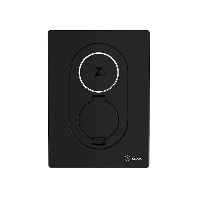 Zaptec Go Charging Box 22kW Tipas 2 WiFi and 4G Asphalt Juoda