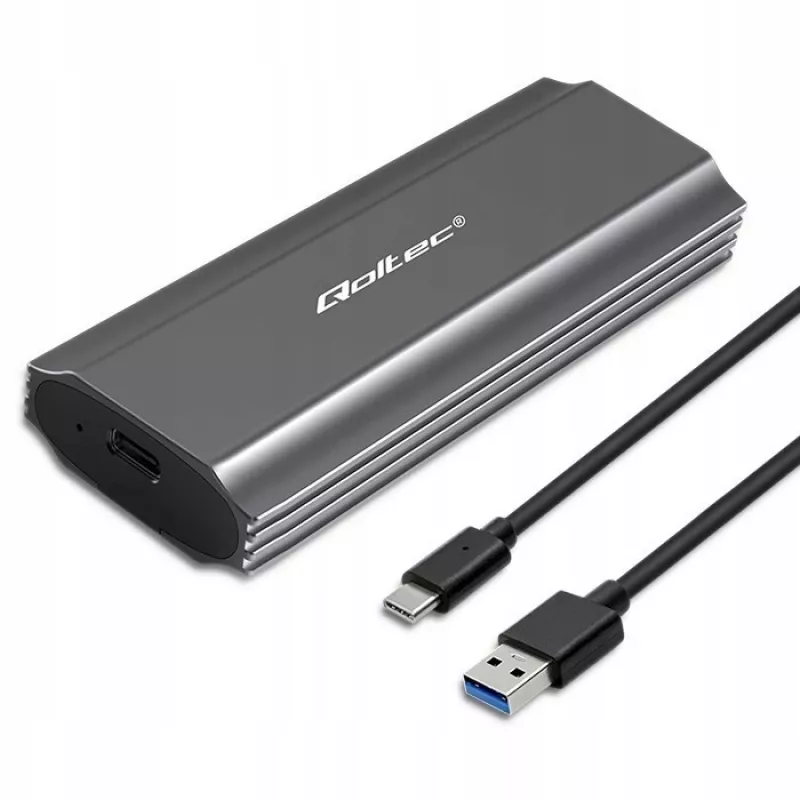 Qoltec 52271 saugojimo diskų dėklas SSD dėklas Pilka M.2