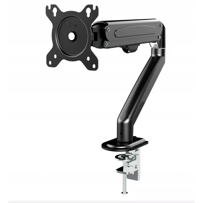 Maclean MC-860N Monitor Mount, su dujine spyruokle, 13-27, 8 kg, juoda
