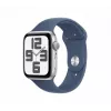 Apple Watch SE GPS 40mm sidabrinis aliuminio korpusas su džinsinio audinio sportine juostele