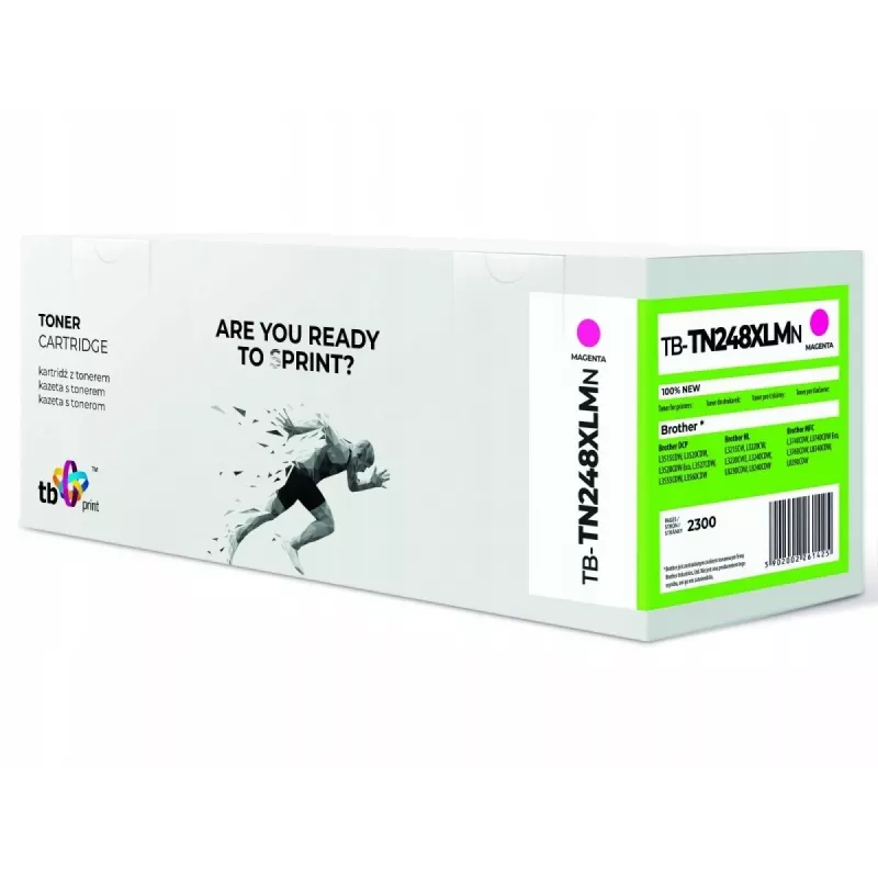 Magenta spalvos dažų kasetė Brother TN248XLM TB-TN248XLMN 100% nauja