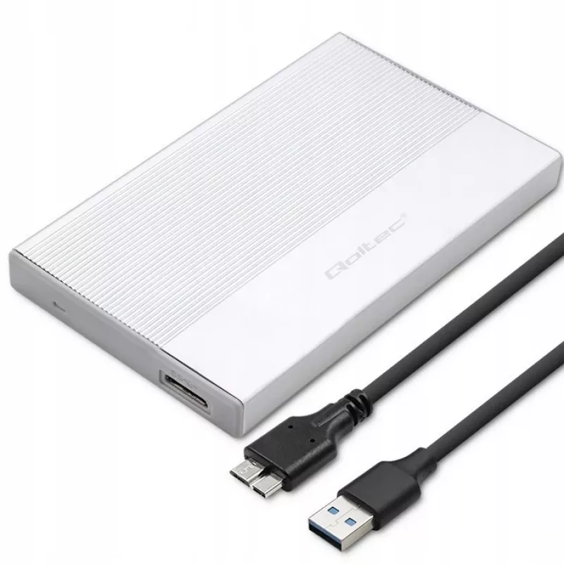 Korpusas 2,5 colio SATA SSD/HDD QOLTEC 52278 USB 3.0, palaiko iki 2 TB