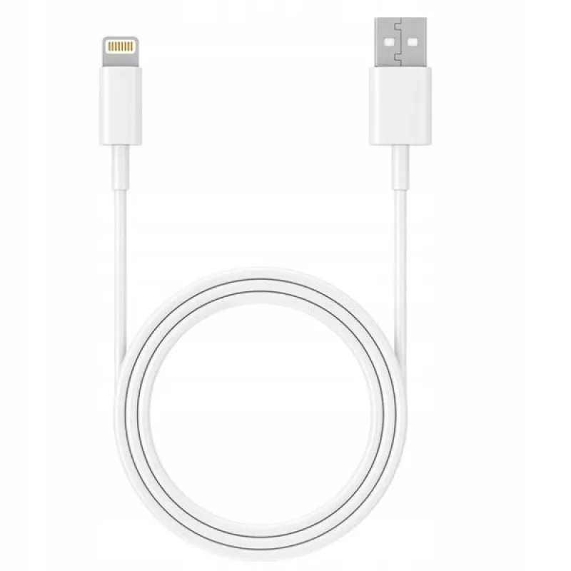 kabelis USB 2.0 iPhone AM-lightning 1m Balta