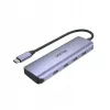 UNITEK uHUB Q4 USB šakotuvas Type-C 5000 Mbit/s Pilka