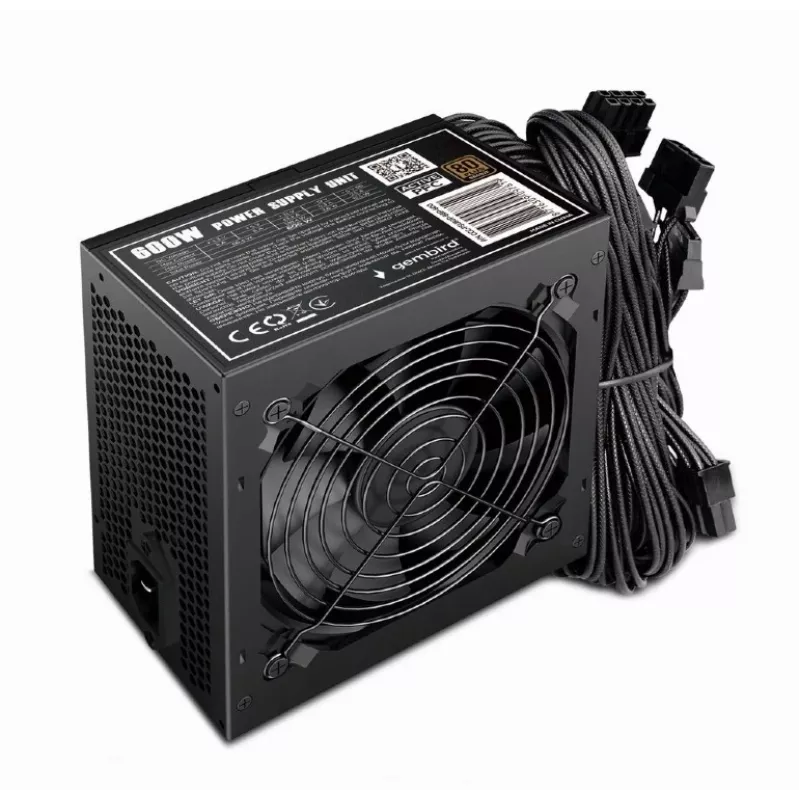 Maitinimo blokas ATX 80+Bronze 600W aktyvus PFC, 12cm ventiliatorius