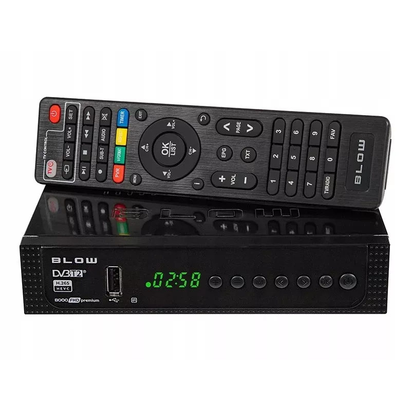 77-039# Dekoder Tuner Dvb-t2 Blow 8000fhd Premium