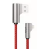 USB į Lightning kabelis Aukey CB-AL01 raudonas — nailono pynimo, „Lightning“ jungtis, skirta „Apple“ įrenginiams