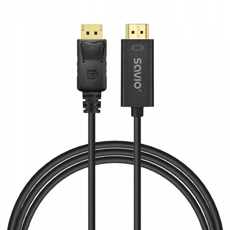 Laidas DisplayPort į HDMI 1,5 m, CL-183 Savio SAVKABELCL-183