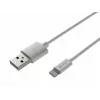 Laidas Lightning (vyr.)->USB-a (vyr.) 2 m MFi Prati Baltas Natec NKA-2149