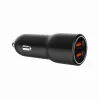 Automobilinis išmaniojo telefono įkroviklis Gembird TA-UC-A2QC36-CAR-01, 36 W, 12–24 V, cigarečių degiklis, juodas
