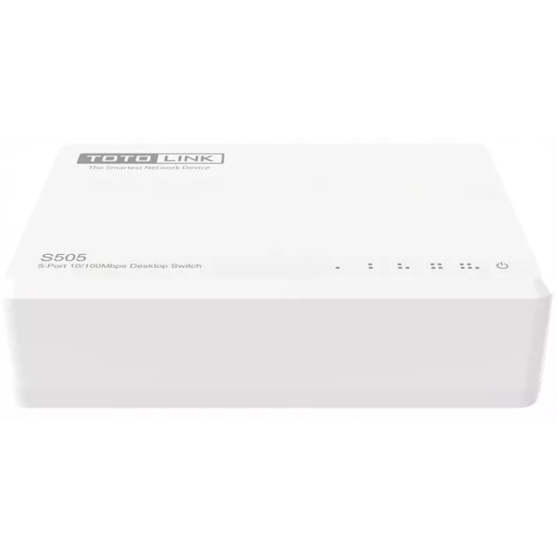 Nevaldomas komutatorius TOTOLINK S505-V5 5 prievadų Fast Ethernet 10/100, baltas