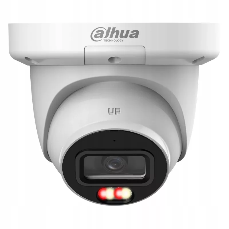 IP apsaugos bokštinė kamera DAHUA IPC-HDW3849QM-S-IL — 6 MP (3288×1850), lubinis montavimas, laidinis, PoE, balta