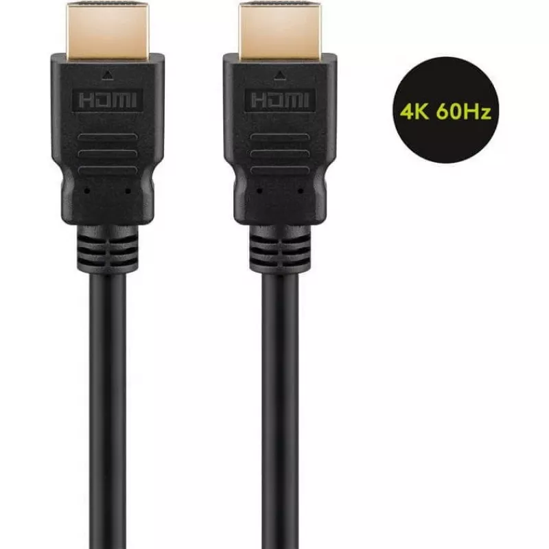 Goobay 60627 High Speed HDMI laidas su Ethernet, 4K/60Hz, juodas | HDMI | 15 m
