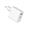 Alimentator Retea 220V GEMBIRD, Universalus, 1 X USB Type-C D 20W, 1 X USB-A 3.0 QC 18W, LED indikatorius, balta