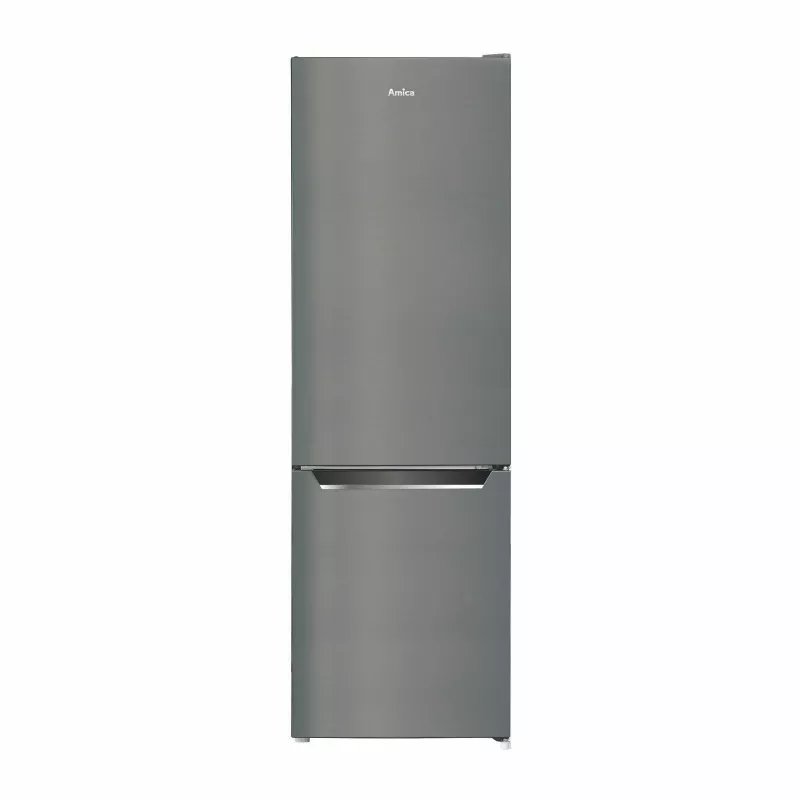 Šaldytuvas-šaldiklis AMICA FK2525.4UNTX(E) laisvai pastatomas 250L, sidabrinis, apatinis šaldiklis, R600a