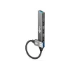 Goobay USB šakotuvas 74456 Type-A 5000 Mbit/s šviesiai pilkas