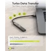 Goobay USB šakotuvas 74456 Type-A 5000 Mbit/s šviesiai pilkas