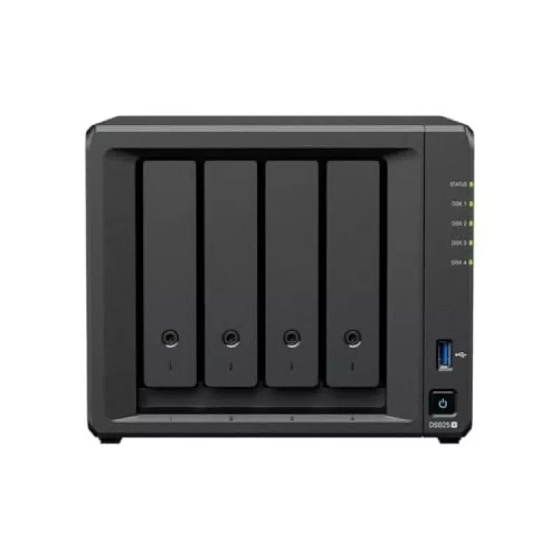 Synology DiskStation DS925+ NAS/saugyklos serveris Ryzen Embedded V1500B 4 GB DDR4 0 TB Juoda