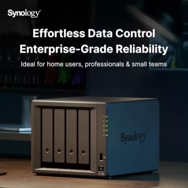 Synology DiskStation DS925+ NAS/saugyklos serveris Ryzen Embedded V1500B 4 GB DDR4 0 TB Juoda