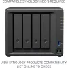 NAS saugojimo serveris SYNOLOGY DS425+ — 4 lizdų, Intel Celeron J4125 2,0–2,7 GHz, 2 GB DDR4, 0 TB, 2,5GbE, 2 M.2 lizdai
